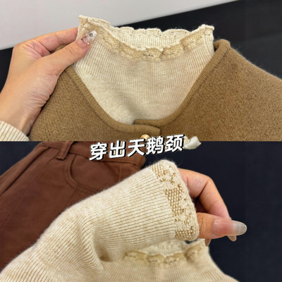 女士木耳边打底衫秋冬燕