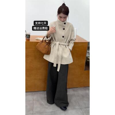 2025年秋季薄款立领双面