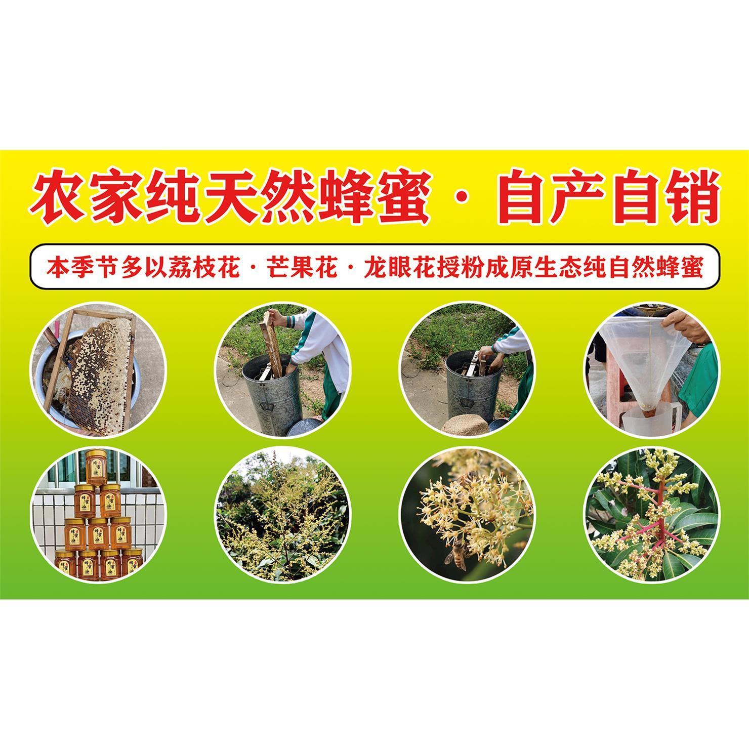 农家纯天然蜂密 自产自销海报野生纯正蜂蜜墙贴纯正荔枝蜂蜜KT板