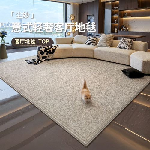 高级感客厅地毯2026新款意式轻奢