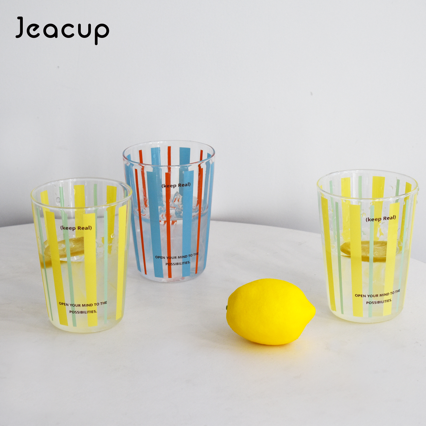 几拾高硼硅玻璃杯牛奶杯啤酒杯柠檬咖啡早餐家用耐高温设计感礼物