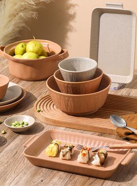 碗碟套装家用高档陶瓷餐具创意窑变紫色碗盘碗筷轻奢乔迁组合