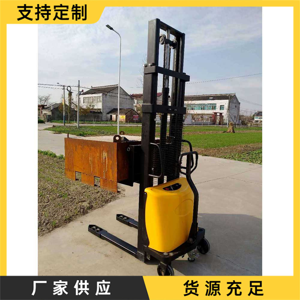 手推式载货工具车 站架式托盘装卸叉车 仓库物流站电动堆高车