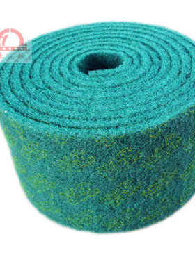 现货绿色工业百洁布卷不锈钢抛光家用百洁布加厚粗丝清洁卷拉丝卷