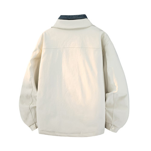 90%白鸭绒可印假两件羽绒服男款