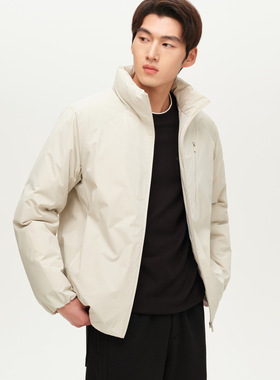 2005黑色户外风立领轻薄款羽绒服男2025冬季新款保暖防风外套