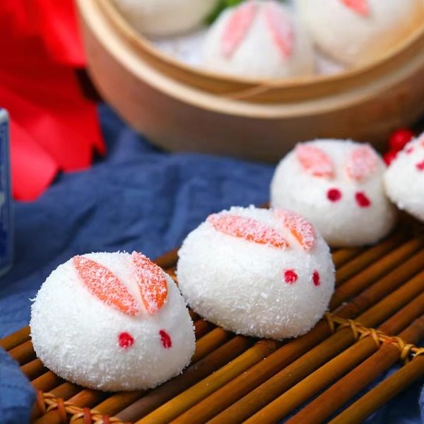 1包包邮椰蓉兔子包儿童卡通包喜宴橘子包柿子包早餐半成品象形包,粮油调味/速食/干货/烘焙,包点,淘宝优惠券,粉丝福利购,淘宝优惠卷