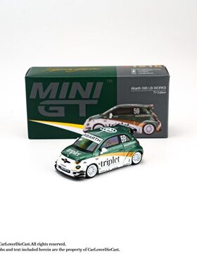 MINIGT 1:64 #1216 阿巴斯Abarth 595 LB-WORKS TY特别版合金车模