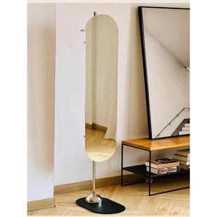 星际极简衣帽架穿衣镜一体挂衣全身镜一体高清镜子小户型卧室门厅