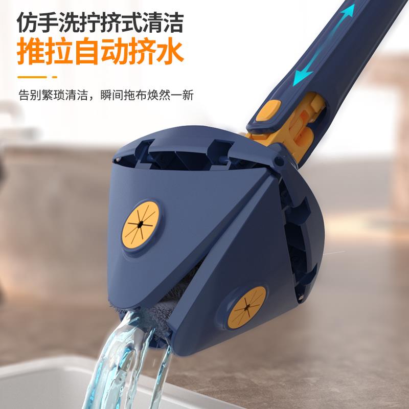 2024新款擦玻璃神器家用高层窗外专用伸缩杆擦窗户刮水器清洁工具