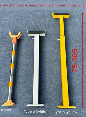 道闸杆支架闸机挡车器支撑托杆直杆伸缩杆升降杆托架闸机配件黄色