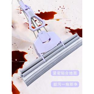 家用挤水胶棉拖把吸水拖把免手洗地干湿两用 亿容海绵拖把头滚轮式