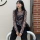透视长袖 薄款 套头外搭设计感T恤潮 夏季 扎染冰丝防晒衣女网纱罩衫