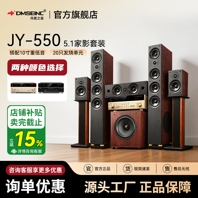 DMSEINC 5.1家庭影院音响套装家用环绕音箱低音炮蓝牙DTS功放机