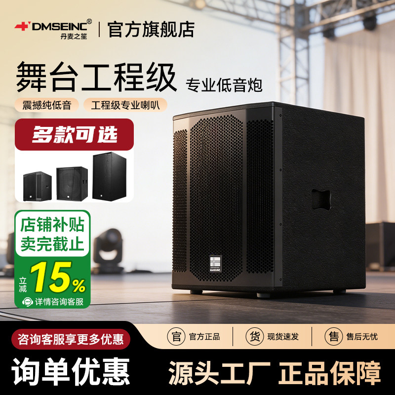 DMSEINC专业超重低音炮12寸/15寸/18寸舞台婚庆演出大功率低音炮