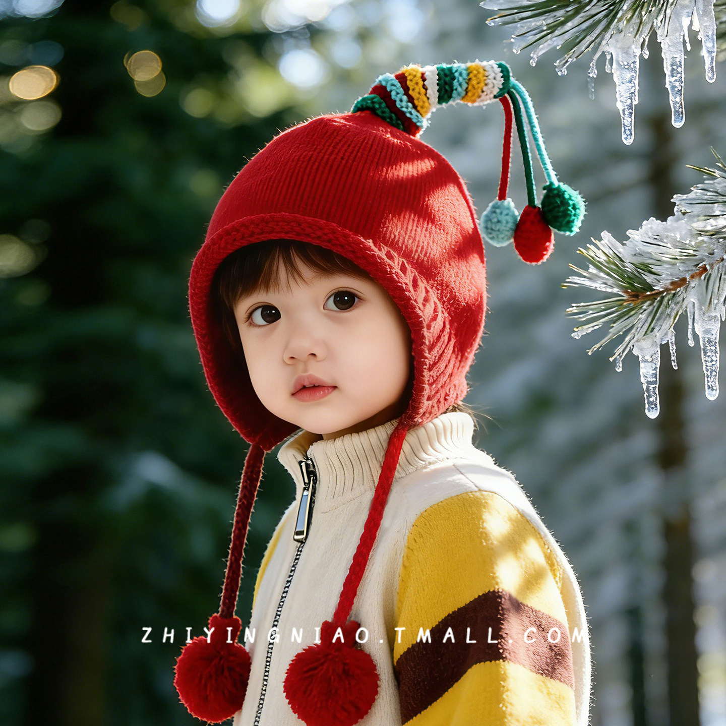 儿童帽子冬季加厚保暖男童护耳帽婴幼儿外出防风针织帽宝宝套头帽,童装/婴儿装/亲子装,帽子,淘宝优惠券,粉丝福利购,淘宝优惠卷