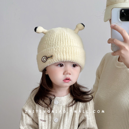 婴儿针织帽可爱超萌宝宝毛线帽子