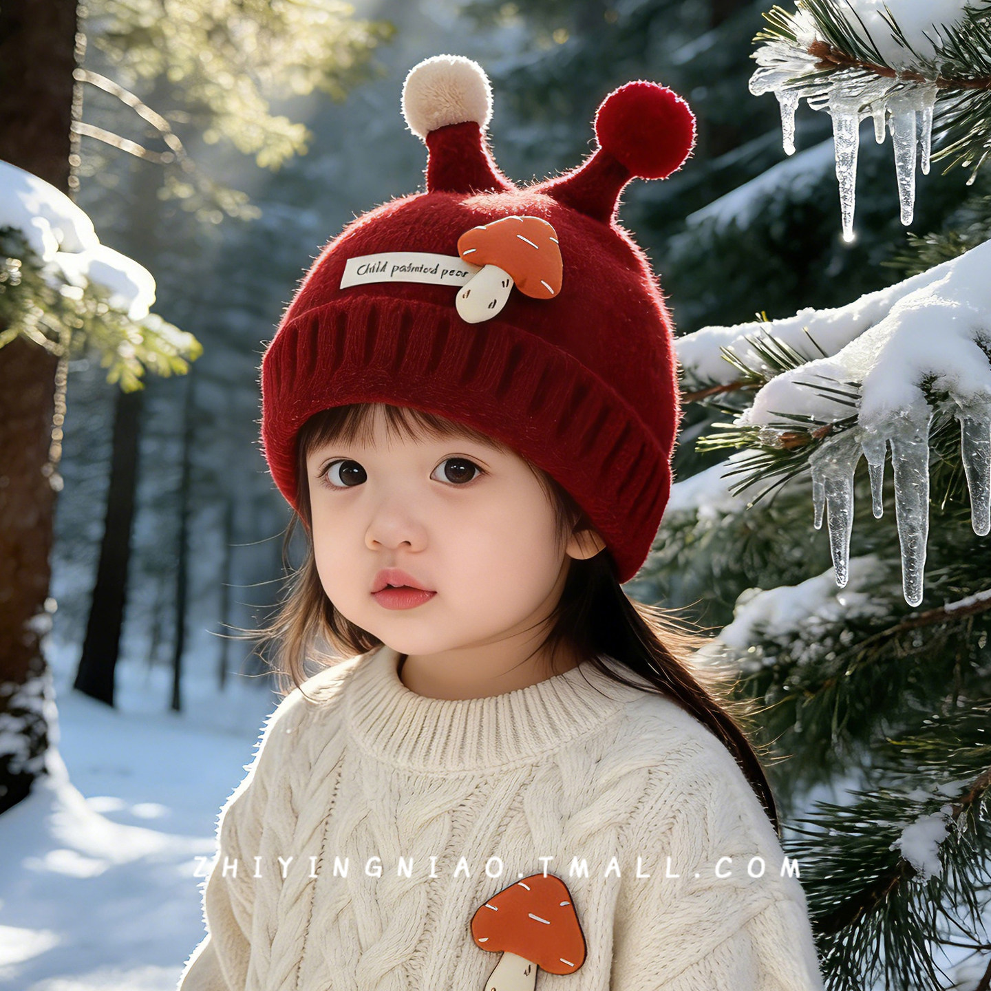 宝宝帽子冬季韩版针织帽加厚保暖毛线帽可爱超萌女孩儿童套头帽子,童装/婴儿装/亲子装,帽子,淘宝优惠券,粉丝福利购,淘宝优惠卷