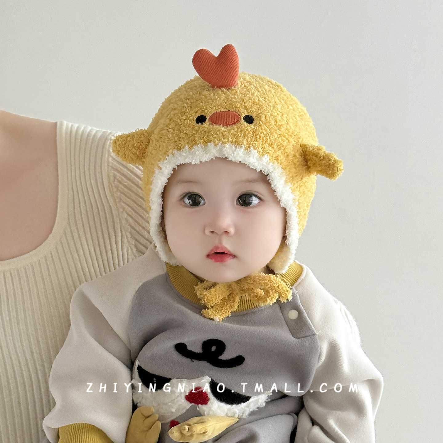 婴儿帽子秋冬季宝宝护耳帽可爱超萌婴幼儿针织帽外出保暖毛线帽男,童装/婴儿装/亲子装,帽子,淘宝优惠券,粉丝福利购,淘宝优惠卷