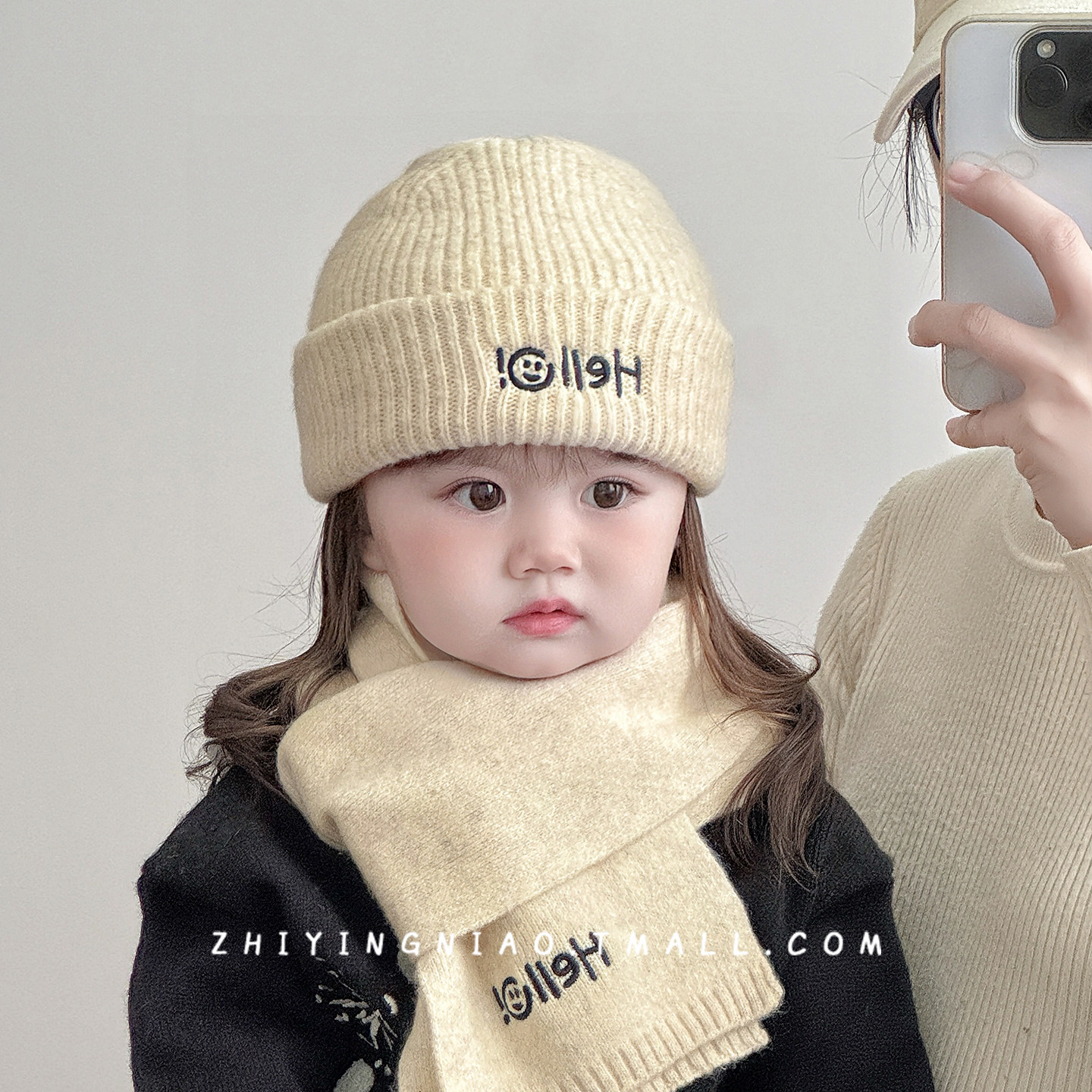 宝宝帽子秋冬季针织帽围巾套装韩版百搭加厚保暖男童女孩毛线帽子,童装/婴儿装/亲子装,帽子,淘宝优惠券,粉丝福利购,淘宝优惠卷