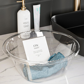 轻奢风学生宿舍洗脸盆洗衣家用脸盆简约透明塑料洗头盆子洗脚盆子