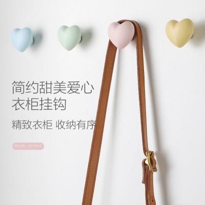 衣柜侧面挂衣钩免打孔无痕粘贴装饰收纳挂架简约陶瓷单个衣帽挂钩