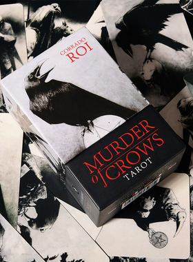 暗杀乌鸦塔罗牌正版韦特教程桌布桌游卡牌维特Crows tarot牌78度