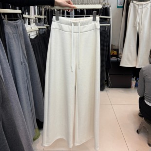 抽绳直筒加绒阔腿休闲裤 韩版 s68815w156 新款 十三行拿货2025冬季