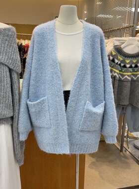 十三行现货2025秋冬新款韩版慵懒风针织毛衣外套上衣S68491W200