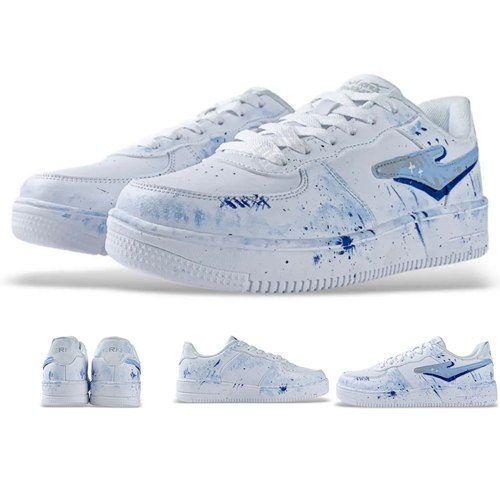 鸿星尔克空军一号板鞋涂鸦潮流