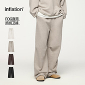 街头潮牌365G美式 休闲裤 男士 秋冬fog纯色直筒抓绒卫裤 运动直筒裤