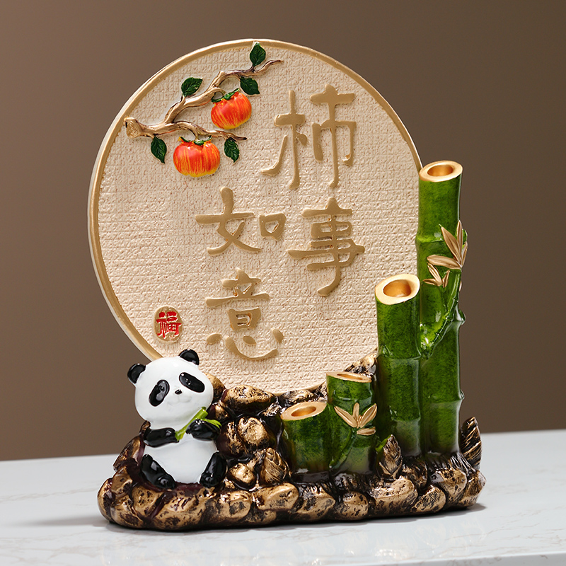 节节高升新中式玄关客厅招财摆件