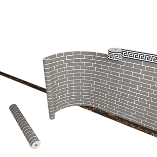 毛坯房粗水泥墙农村土墙专用墙纸自粘墙裙装修红砖墙粘墙贴纸防水