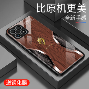 适用于华为荣耀x30i手机壳玻璃简约新款个性小众创意保护套镜面时尚荣耀x30i潮牌硅胶手机套高颜值外壳