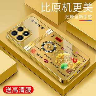 适用于华为荣耀x30i手机壳电镀金玻璃简约新款男女十二生肖个性保护套时尚荣耀x30i硅胶手机套高颜值外壳