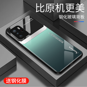 适用于红米note10pro手机壳防摔Redmi玻璃男女新款硬壳个性网红创意保护壳时尚NOTE10PRO潮牌手机套超薄外壳