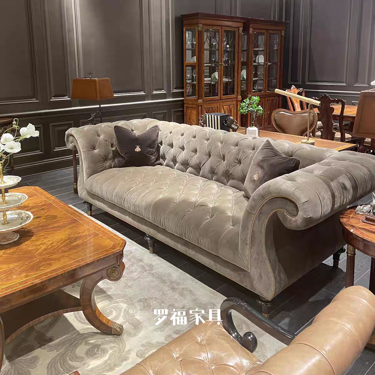 欧式法式复古美式轻奢布艺沙发
