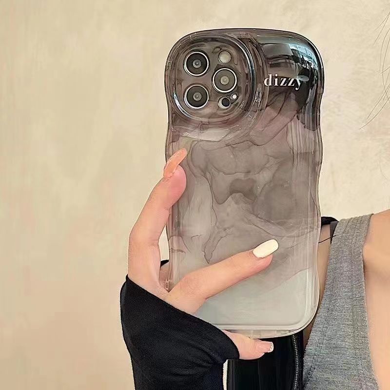 苹果13手机壳渐变水墨iPhone14