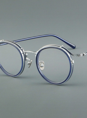 2025新款板材眼镜复古镜框N044厚款金属个性独特时尚潮流镜架