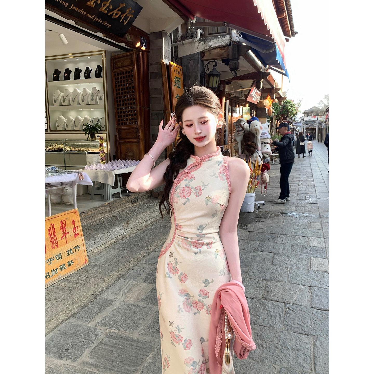 新中式复古改良旗袍女温柔设计感图片