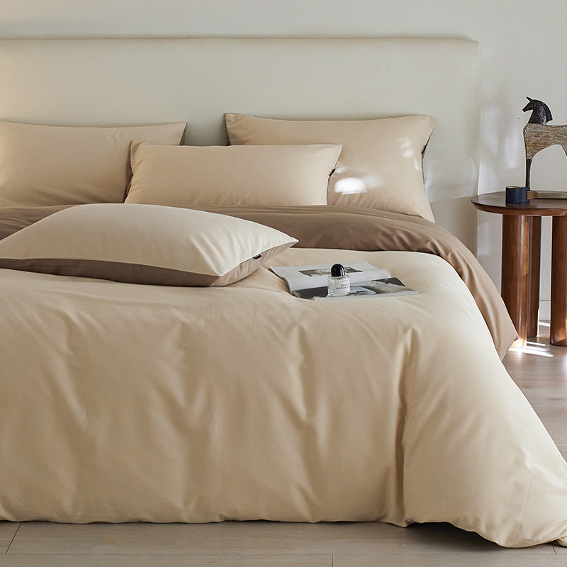 陶瓷轻磨毛100支纯棉四件套全棉