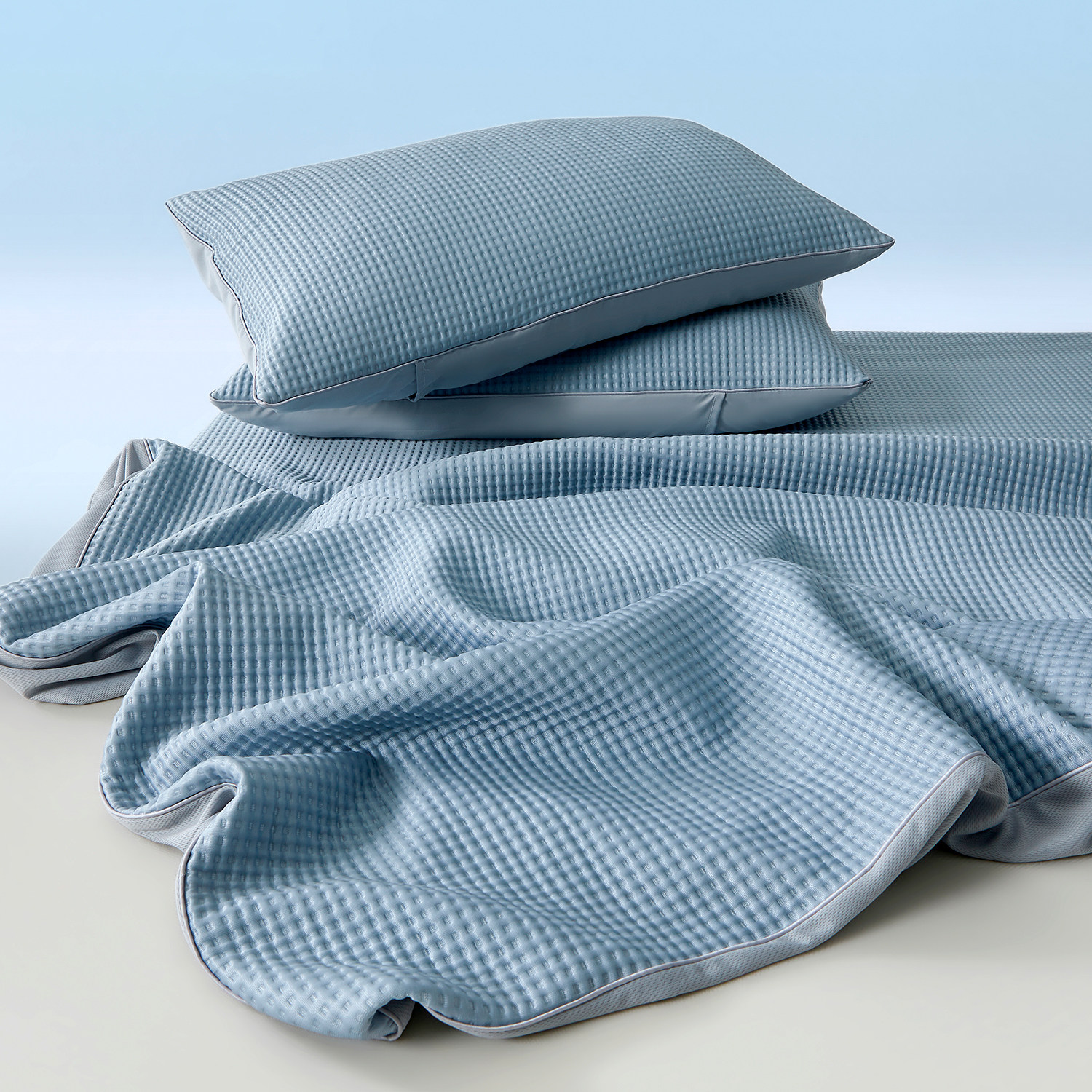 A类冰丝凉感床笠款凉席三件套可水洗学生宿舍单人夏季折叠软席子