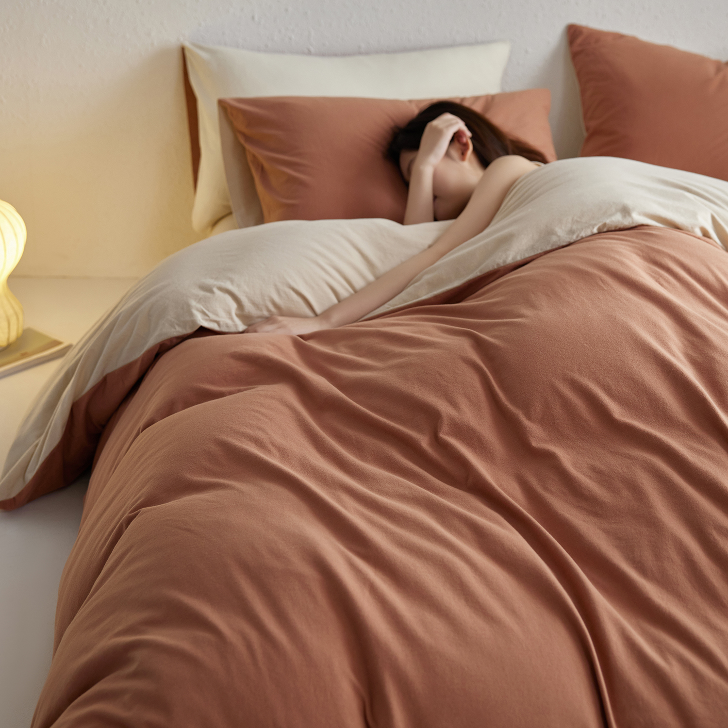 纯棉针织棉床单被套四件套天竺棉