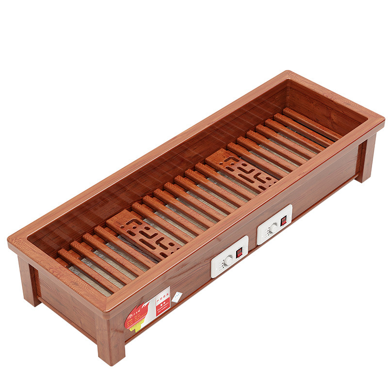 千里缘实木烤火箱烤脚取暖器家用暖脚器电火桶长方形烤火炉烤火TT