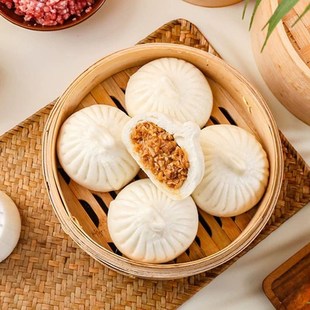 东园萝卜丝e大包子120个整箱早餐面食馒头青菜包食堂商用速冻点心