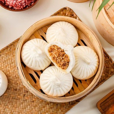 东园萝卜丝e大包子120个整箱早餐面食馒头青菜包食堂商用速冻点心