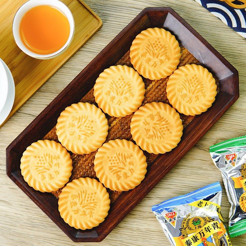 泰康金鸡万年青饼干m老上海风味葱油味零食无添加蔗糖早餐休闲食