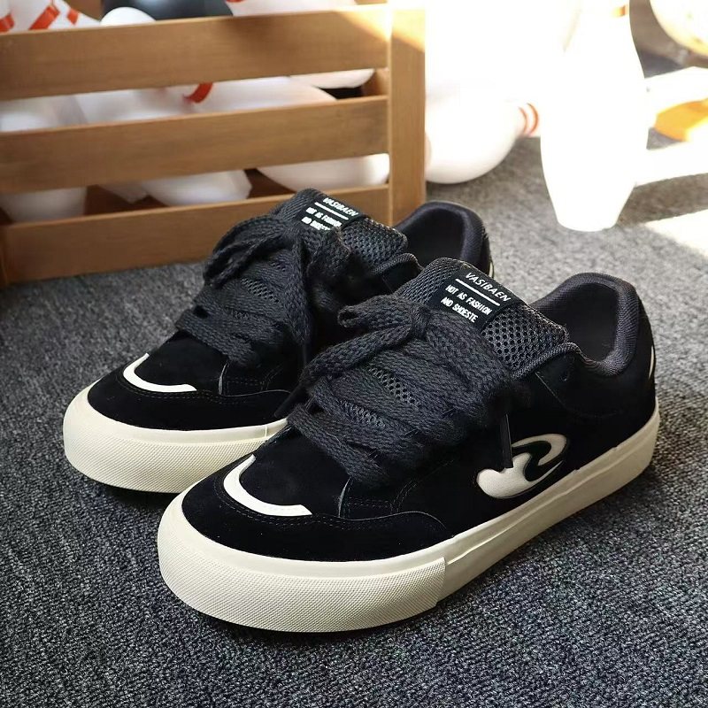 国潮街头风板鞋男2026新款小众设计帆布鞋潮流学生时尚百搭休闲鞋,流行男鞋,休闲板鞋,淘宝优惠券,粉丝福利购,淘宝优惠卷