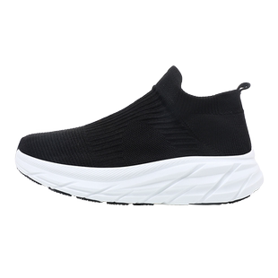 男鞋秋冬款百搭时尚男士休闲袜子鞋男款一脚蹬软底防滑跑步运动鞋