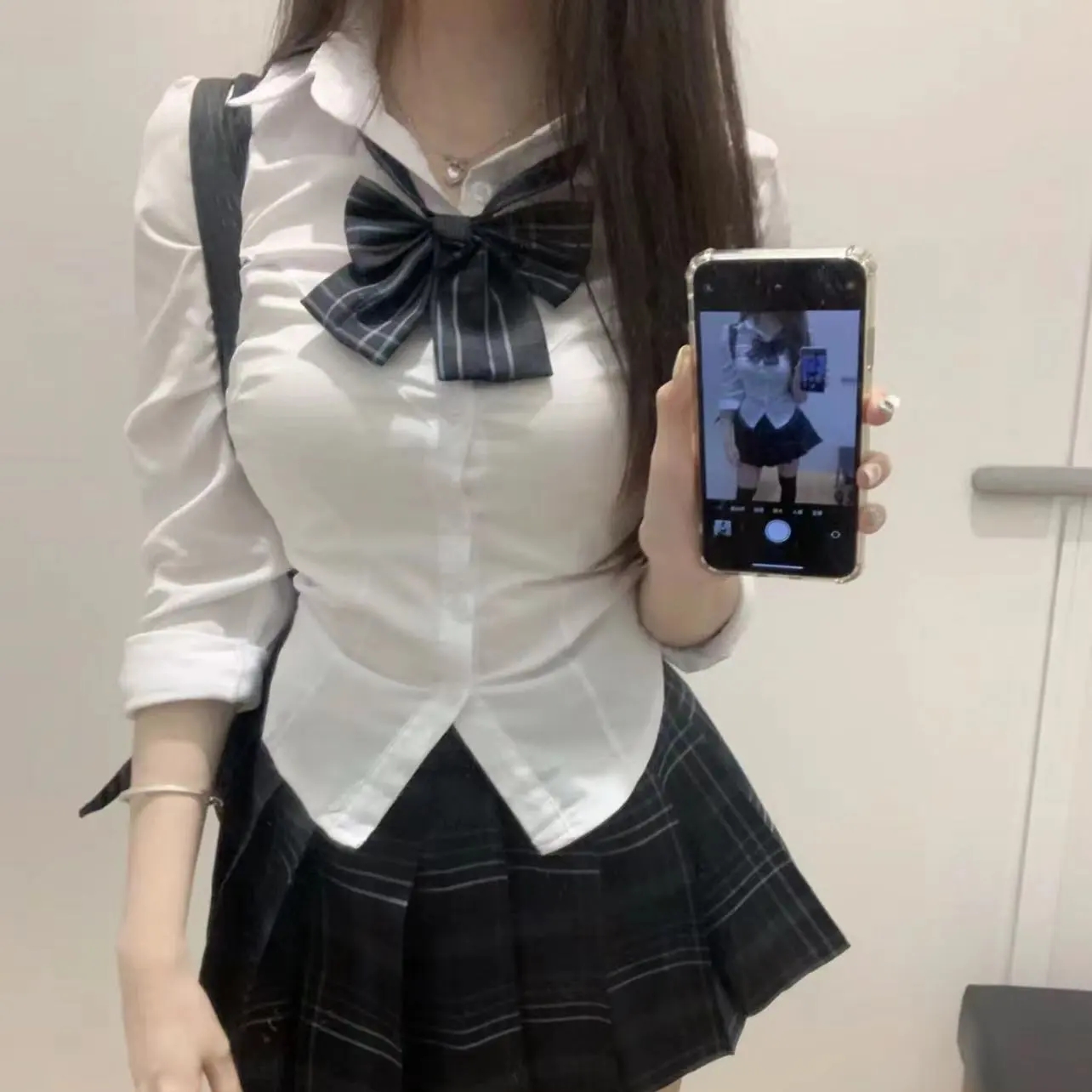 秋季甜美日系jk制服纯欲风长袖